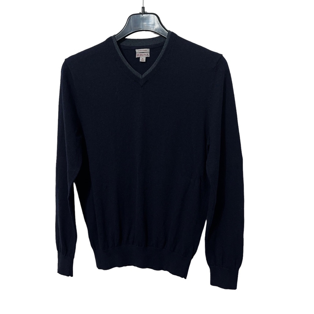 Merona Mens Cashmere V Neck Sweater Size Med